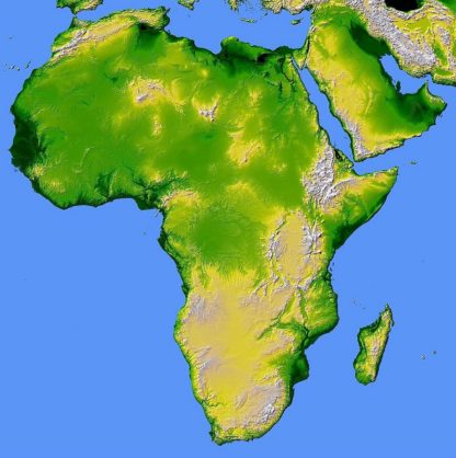 African/Caribbean : Map of Africa