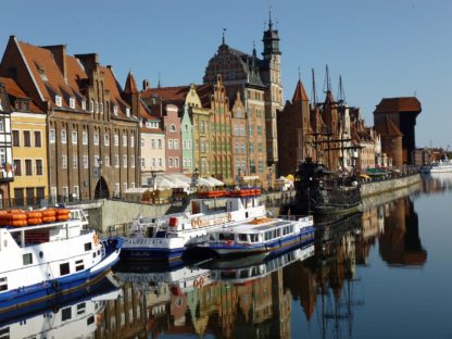Polish Street-side Port with Boats